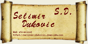 Selimir Duković vizit kartica